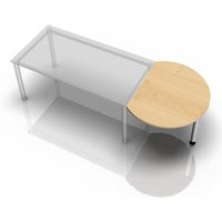 RA80 - Ansatztisch 80x100 Ahorn