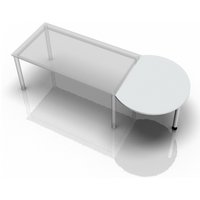 HA80 - Ansatztisch 80x100 Grau