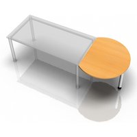 LA80 W - Ansatztisch 80x100 Buche