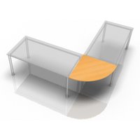 XBE91 S - Eckwinkel rund 80x80 Buche