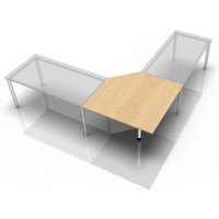 XBT12 W - Trapezplatte 120x120 Ahorn