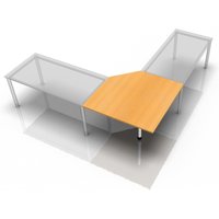 XBT12 W - Trapezplatte 120x120 Buche