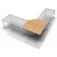 XBT12 G - Trapezplatte 120x120 Eiche