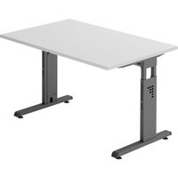 MEGA 12 G | Schreibtisch - 120 x 80 höhenverstellbar Grau/Graphit