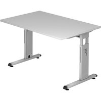 MEGA 12 S | Schreibtisch - 120 x 80 Grau/Silber höhenverstellbar
