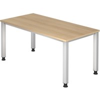 QUEO 16 S | Schreibtisch - 160 x 80 Eiche höhenverstellbar
