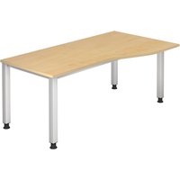 QUEO 18 S | Schreibtisch - Ahorn 180 x 100 höhenverstellbar