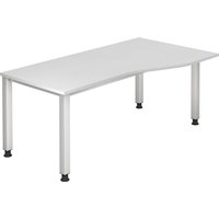 QUEO 18 S | Schreibtisch - Weiß 180 x 100 höhenverstellbar
