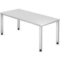 QUEO 19 S | Schreibtisch - Weiß 180 x 80 höhenverstellbar