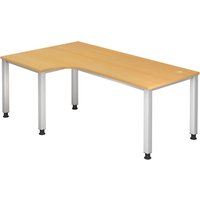 QUEO 82 S | Schreibtisch - Buche 200 x 120 höhenverstellbar