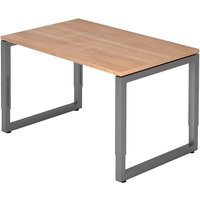 REGO 12 G | Schreibtisch - 120 x 80 Nussbaum höhenverstellbar
