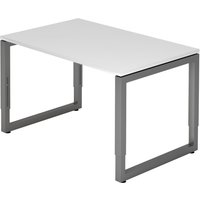 REGO 12 G | Schreibtisch - 120 x 80 höhenverstellbar Weiß/Graphit