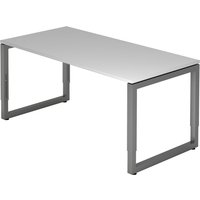 REGO 16 G | Schreibtisch - 160 x 80 höhenverstellbar Grau/Graphit