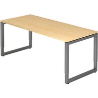 REGO 19 G | Schreibtisch - 180 x 80 höhenverstellbar Ahorn/Graphit