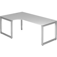 REGO 82 S | Schreibtisch - 200 x 120 Grau/Silber höhenverstellbar