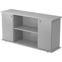 KAPA SB | Sideboard | mit Türen - Grau/Silber mit Knauf