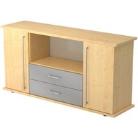 KAPA SB | Sideboard | mit Türen + Schüben - Ahorn Relinggriff Kunststoff