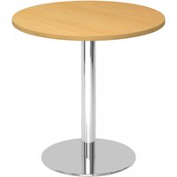 BISTRO F80R C - System Konferenztisch Buche Chrom Ø 80