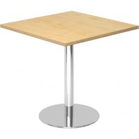BISTRO F88Q C - System Konferenztisch Ahorn 80 x 80 Chrom