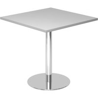 BISTRO F88Q C - System Konferenztisch Grau 80 x 80 Chrom