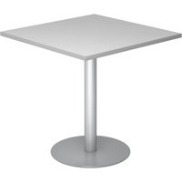 BISTRO F88Q S - System Konferenztisch Grau 80 x 80 Silber