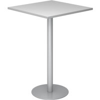 BISTRO H88Q S - System Konferenztisch Grau 80 x 80 Silber