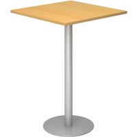 BISTRO H88Q S - System Konferenztisch Buche 80 x 80 Silber