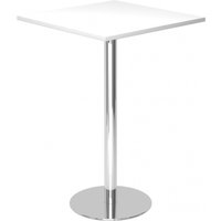 BISTRO H88Q C - System Konferenztisch Weiß 80 x 80 Chrom