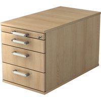 SIGNA TC30 CE - Rollcontainer Eiche Chromgriff Metall