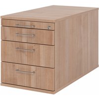 SIGNA TC30 BS - Rollcontainer Nussbaum Bügelgriff Metall