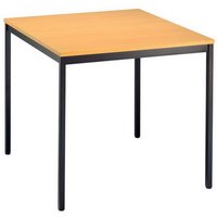 VEKTOR 6 - Buche 80 x 80 Gestell Schwarz