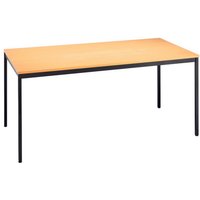 VEKTOR 6 - Buche 160 x 80 Gestell Schwarz