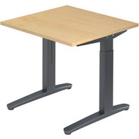 XTRA XB 8 GG | Schreibtisch - Ahorn 80 x 80 höhenverstellbar