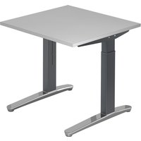 XTRA XB 8 GC | Schreibtisch - Grau 80 x 80 höhenverstellbar