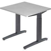 XTRA XB 8 GG | Schreibtisch - Grau 80 x 80 höhenverstellbar