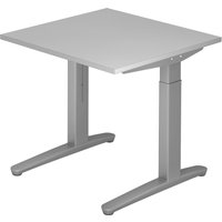 XTRA XB 8 SS | Schreibtisch - Grau 80 x 80 höhenverstellbar