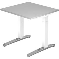 XTRA XB 8 WC | Schreibtisch - Grau 80 x 80 höhenverstellbar
