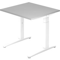 XTRA XB 8 WW | Schreibtisch - Grau 80 x 80 höhenverstellbar