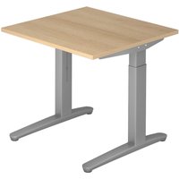 XTRA XB 8 SS | Schreibtisch - 80 x 80 Eiche höhenverstellbar