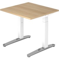 XTRA XB 8 WC | Schreibtisch - 80 x 80 Eiche höhenverstellbar