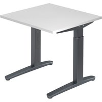 XTRA XB 8 GG | Schreibtisch - Weiß 80 x 80 höhenverstellbar