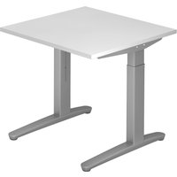 XTRA XB 8 SS | Schreibtisch - Weiß 80 x 80 höhenverstellbar