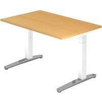 XTRA XB 12 WC | Schreibtisch - Buche 120 x 80 höhenverstellbar