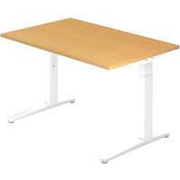 XTRA XB 12 WW | Schreibtisch - Buche 120 x 80 höhenverstellbar