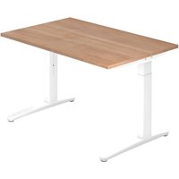 XTRA XB 12 WW | Schreibtisch - 120 x 80 Nussbaum höhenverstellbar