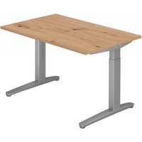XTRA XB 12 SS | Schreibtisch - 120 x 80 höhenverstellbar Asteiche