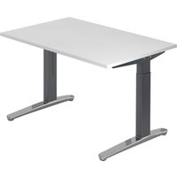XTRA XB 12 GC | Schreibtisch - Weiß 120 x 80 höhenverstellbar