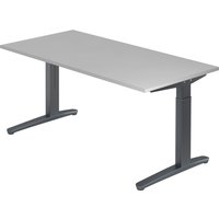 XTRA XB 16 GG | Schreibtisch - Grau 160 x 80 höhenverstellbar