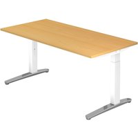 XTRA XB 16 WC | Schreibtisch - Buche 160 x 80 höhenverstellbar