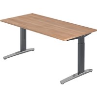 XTRA XB 16 GC | Schreibtisch - 160 x 80 Nussbaum höhenverstellbar
